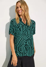 Load image into Gallery viewer, 344907 Printed Blouse with Pockets - Cecil
