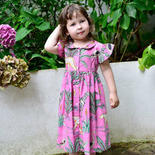 Load image into Gallery viewer, GD111- Pink Safari Button Dress - Powell Craft