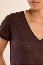 Load image into Gallery viewer, Knitted T-shirt Chocolate- Molly Bracken