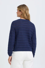 Load image into Gallery viewer, Navy Cardigan - Fransa
