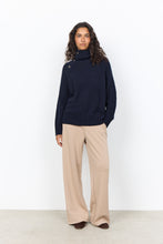 Load image into Gallery viewer, Navy Knit Button Jumper - Soya Concept