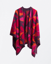 Load image into Gallery viewer, 821- Floral Print Wool Poncho- Surkana