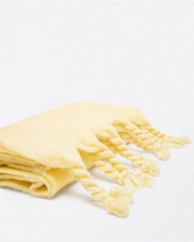 Load image into Gallery viewer, YILI731- Thick &amp; Fluffy Scarf w/ Fringes- Yellow-Surkana