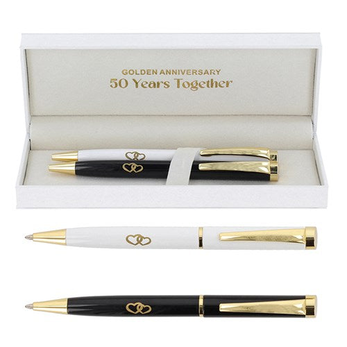 341503 - 50th Years Golden Anniversary Pen Set - Bridgewater Pens