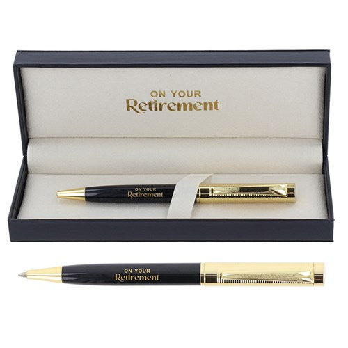 342505 - Black and Gold Retirement Pen - Bridgewater Pens
