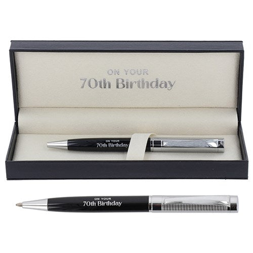 341514 - 70th Birthday Ball Point Pen - Bridgewater Pens