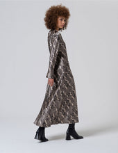 Load image into Gallery viewer, Long Animal Print Dress - Grey - Surkana