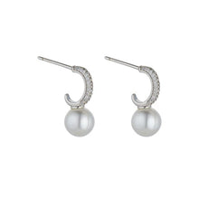 Load image into Gallery viewer, S288EBY - Nalani Silver Pearl Earrings - Knight and Day