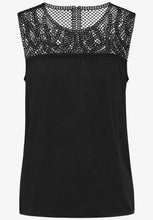 Load image into Gallery viewer, 321795 -  Black Crochet Top - Street One