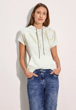 Load image into Gallery viewer, 33474 Happy Print Hoody - vanilla white - Cecil