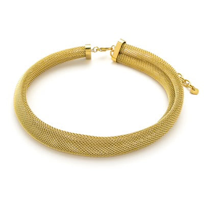 T107NYA - Chunky Mesh Necklace - Knight & Day