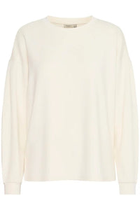 5532 - Long Sleeve Sweatshirt Whisper White - Fransa