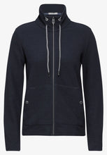 Load image into Gallery viewer, 321766 - Navy Zip up Sweatshirt - Cecil