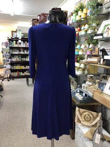 78700- Royal Blue Knot Detail Dress - Tia