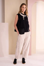 Load image into Gallery viewer, Stone Colour Balloon Shaped Cord Pull Up Trouser - Naya