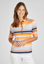 Load image into Gallery viewer, 124359- Stripe Collar T-Shirt- Rabe