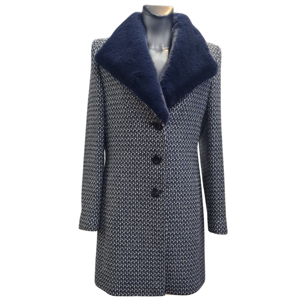 3/4 Length Tweed Coat - Christina Felix