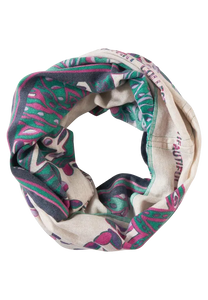 572133- Paisley Print Loop Scarf- Cecil