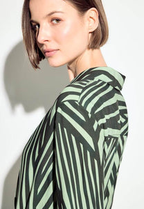 143963- Stripe Print Dress - Cecil