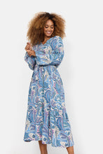 Load image into Gallery viewer, 40551- Blue Print Donia Dress -Soya Concept