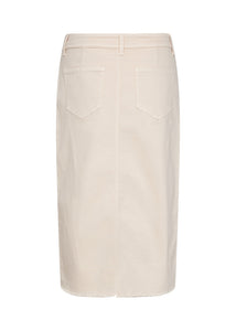 40570- Cream Erna Denim Midi Skirt - Soya Concept