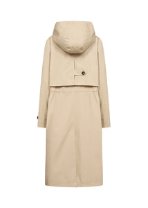 Beige Trench Style Coat - Soya Concept