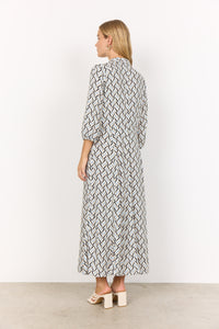 Geometric Print Shirt Dress - Soya Concept