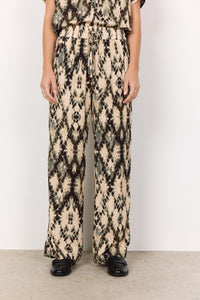 Printed Straight-Leg Pants - Soya Concept