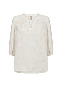 Embroidered Blouse - Cream - SoyaConcept