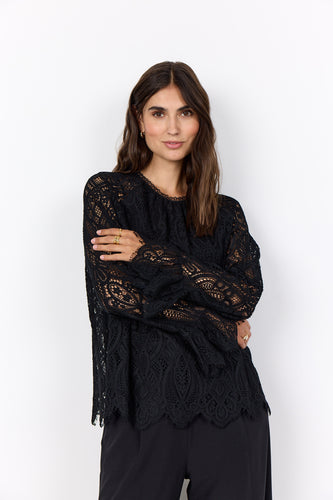 Black Lace Blouse - SoyaConcept