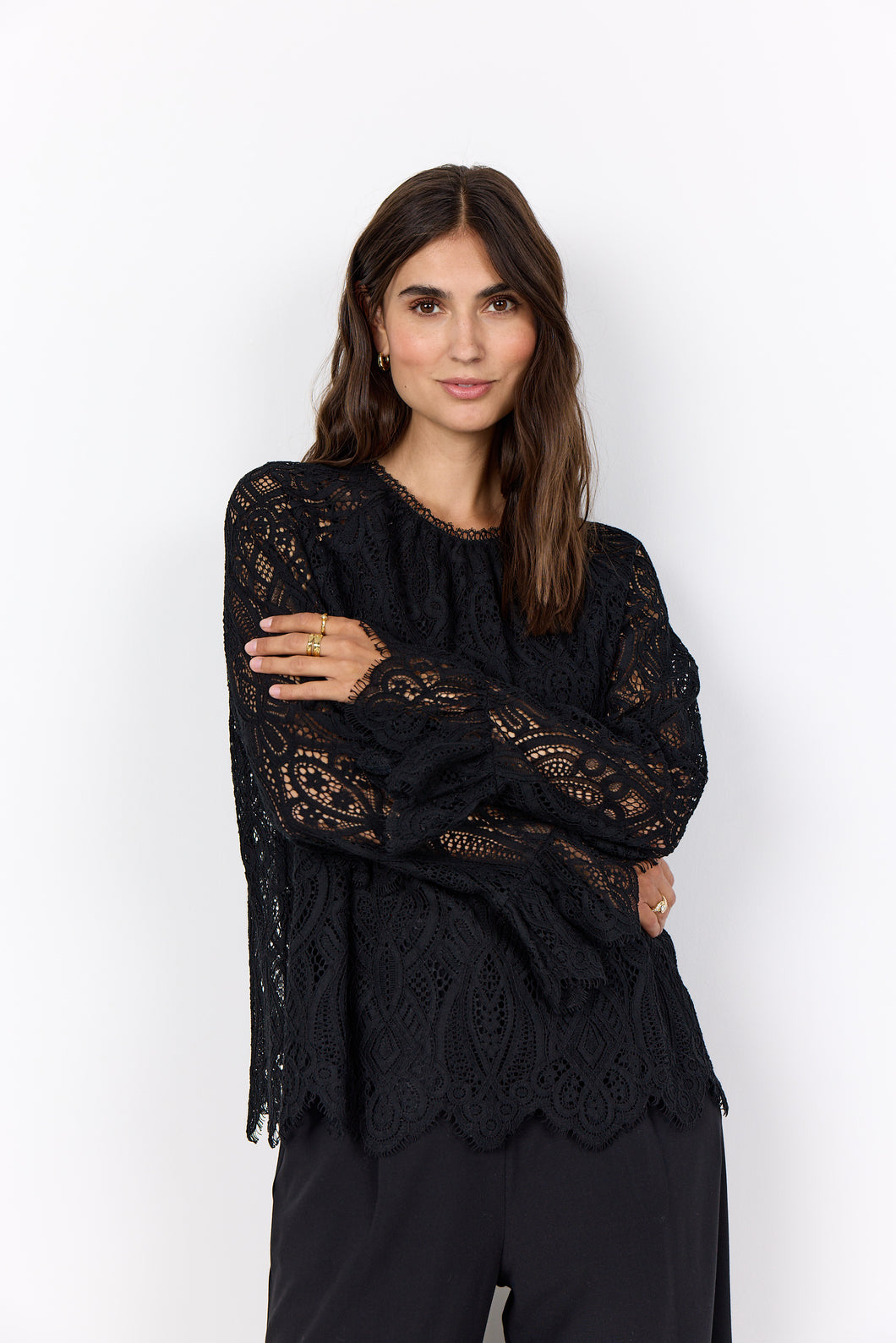 Black Lace Blouse - SoyaConcept