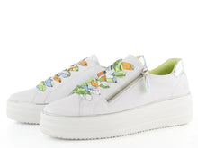 Load image into Gallery viewer, D1C06-80 -White Trainer with Colourful Lace - White - Remonte