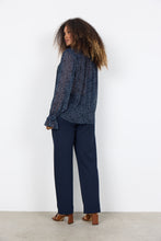 Load image into Gallery viewer, Navy Print Chiffon Blouse -Soya Concept