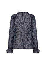 Load image into Gallery viewer, Navy Print Chiffon Blouse -Soya Concept