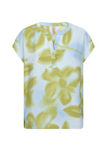 Load image into Gallery viewer, Lime Green Print Blouse - Soya Concept
