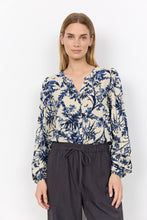 Load image into Gallery viewer, Navy Pattered Shirt - Soya Concept