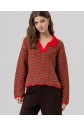 Load image into Gallery viewer, Scalloped Polo Neck Jumper - Surkana