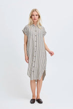 Load image into Gallery viewer, Short Sleeve Stripe Shirt Dress - b.young
