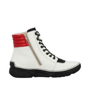 Geometric Lace-Up Boots - Rieker