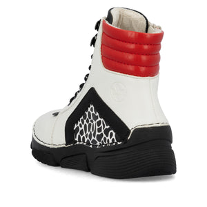 Geometric Lace-Up Boots - Rieker