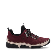 Load image into Gallery viewer, Lace-Up Excursion Shoes - Bordeaux - Rieker