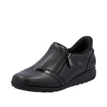 Load image into Gallery viewer, Black Shoe with Zip Opening - Rieker