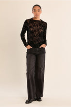 Load image into Gallery viewer, Black Semi-sheer Top  - Molly Bracken
