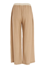 Load image into Gallery viewer, Biscuit Soft Crinkle Trouser With Contrast Panel And Waist - Ora