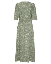 Load image into Gallery viewer, 5414 - Dress with Button Detail - Green - Fransa