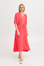 Load image into Gallery viewer, 5414 - Dress with Button Detail - Pink - Fransa