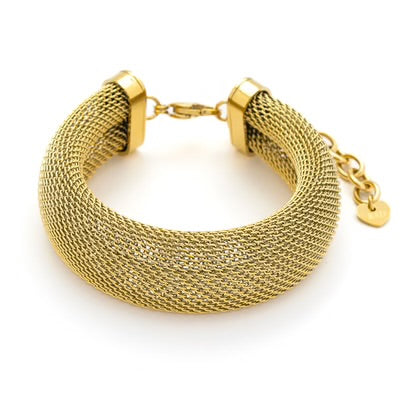 T111BYA - Chunk Mesh Bracelet - Knight & Day