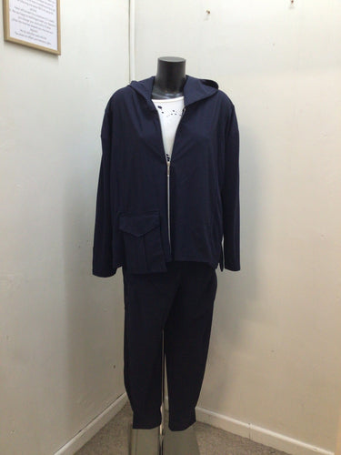 25136 - Zip-up Hooded Jacket - French Blue- Naya