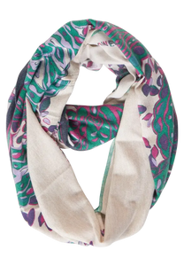 572133- Paisley Print Loop Scarf- Cecil