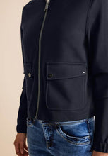 Load image into Gallery viewer, 212112- Navy Zip Jacket - Street One